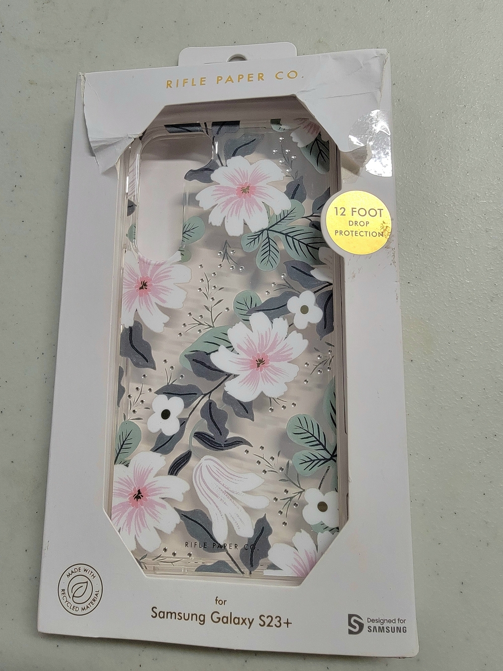 Rifle Paper Co. Floral Samsung Galaxy S23+  Case, Garden Flowers